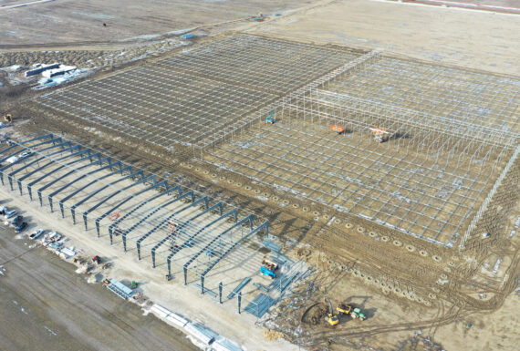 Ketler Farms greenhouse and warehouse framing continues
